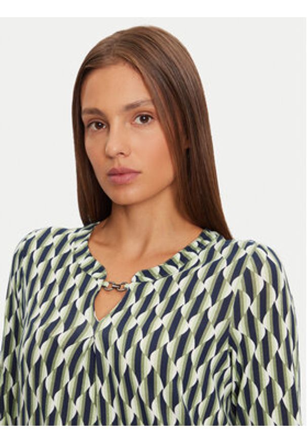 Olsen Bluzka 11104899 Zielony Regular Fit. Kolor: zielony. Materiał: wiskoza