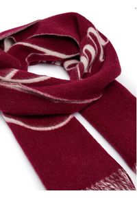 TOMMY HILFIGER - Tommy Hilfiger Szalik Script Logo AW0AW17786 Bordowy. Kolor: czerwony. Materiał: wełna #2