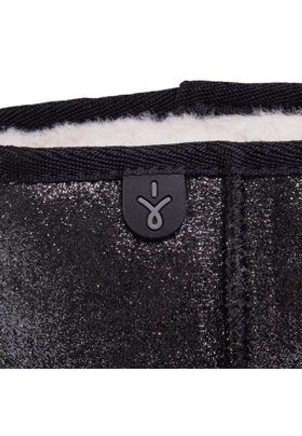EMU Australia Śniegowce Wallaby Mini Metallic Teens T12358 Czarny. Kolor: czarny. Materiał: skóra, zamsz