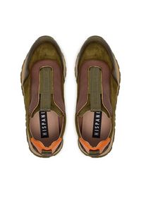 Hispanitas Sneakersy CHI254311 Zielony. Kolor: zielony. Materiał: zamsz, skóra #5