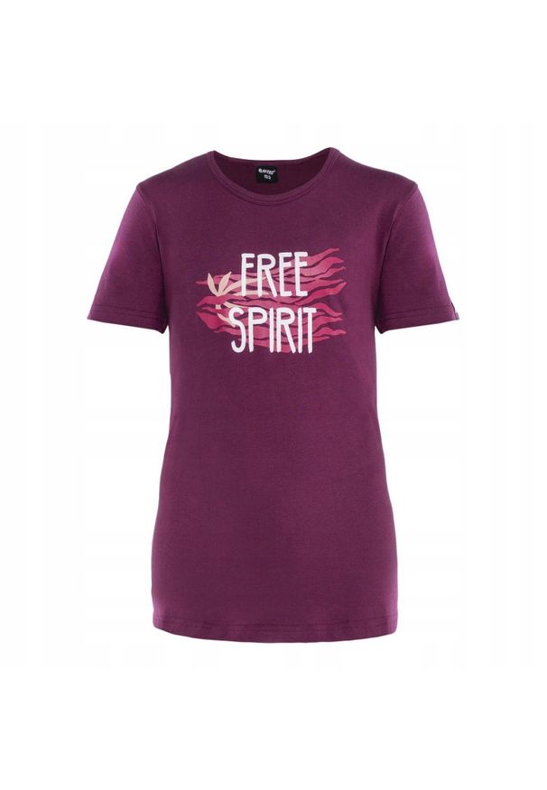 Hi-tec - T-shirt Dziecięca Z Krótkim Rękawem Tolka. Kolor: różowy, czerwony, wielokolorowy. Długość rękawa: krótki rękaw. Długość: krótkie