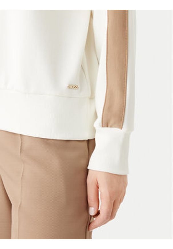BOSS Bluza Dual 50535825 Écru Relaxed Fit. Materiał: syntetyk