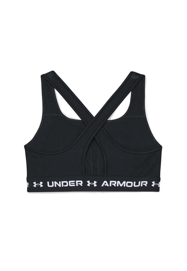 Biustonosz sportowy Under Armour Crossback Matte/Shine. Kolor: czarny