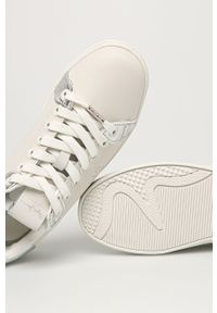 Pepe Jeans - Buty skórzane Brompton Touch. Nosek buta: okrągły. Zapięcie: sznurówki. Kolor: biały. Materiał: skóra