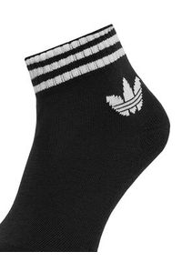 Adidas - adidas Zestaw 3 par wysokich skarpet unisex 3-Stripes JV7436 Czarny. Kolor: czarny. Materiał: materiał, bawełna