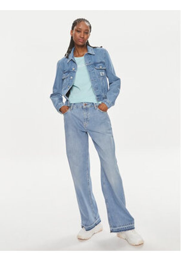 Pepe Jeans Jeansy PL204694 Niebieski Loose Fit. Kolor: niebieski