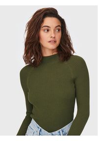 only - ONLY Sweter Rachella 15272596 Zielony Slim Fit. Kolor: zielony. Materiał: syntetyk #4