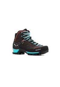 Buty Trekkingowe Damskie Salewa Mtn Trainer Mid Gtx. Kolor: wielokolorowy, zielony. Materiał: guma, materiał, syntetyk