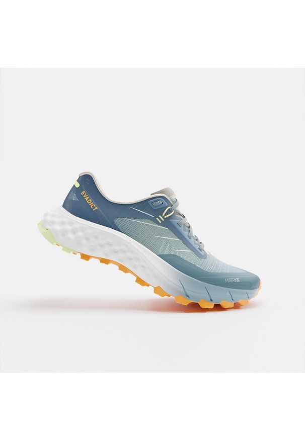 KIPRUN - Buty do biegania w terenie męskie Evadict MT Cushion 2. Kolor: niebieski. Materiał: materiał, kauczuk. Szerokość cholewki: normalna