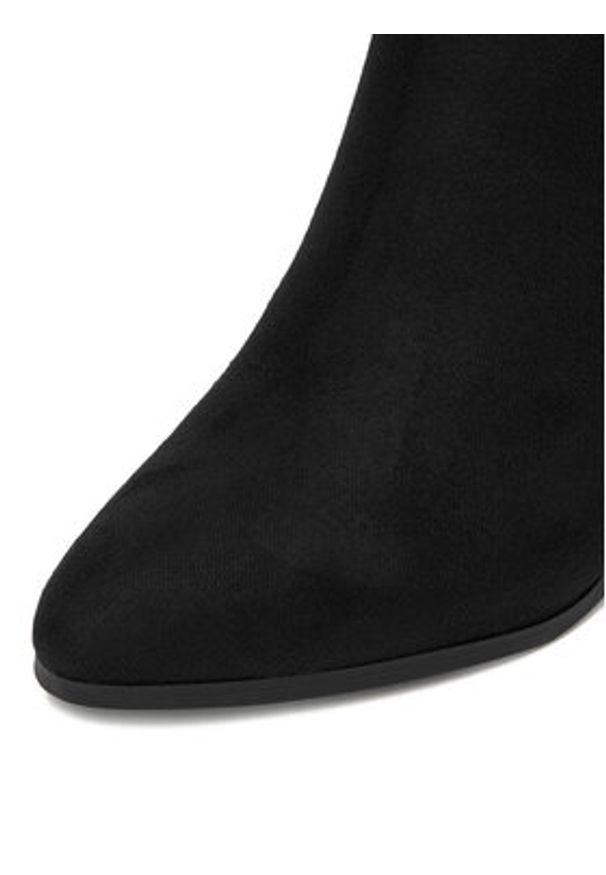 DeeZee Botki BM-9075-1 Czarny. Kolor: czarny. Materiał: materiał