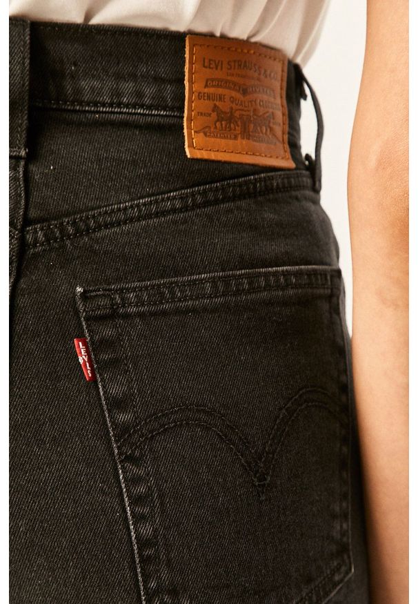 Levi's® - Levi's - Szorty jeansowe. Okazja: na spotkanie biznesowe. Kolor: czarny. Materiał: jeans. Styl: biznesowy