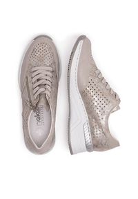 Rieker Sneakersy N4327-80 Srebrny. Kolor: srebrny. Materiał: syntetyk #5