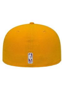 Czapka z daszkiem męska New Era Los Angeles Lakers NBA Basic Cap. Kolor: żółty. Materiał: poliester