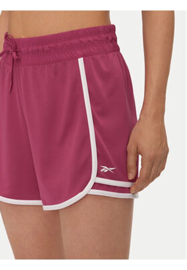 Reebok Szorty sportowe Id Train Knit Short 100022497 Różowy Regular Fit. Kolor: różowy. Materiał: syntetyk