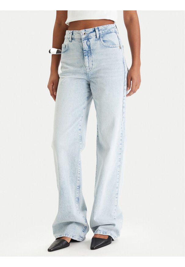 Patrizia Pepe Jeansy 8P0487/D1WZB-CB01 Niebieski Regular Fit. Kolor: niebieski