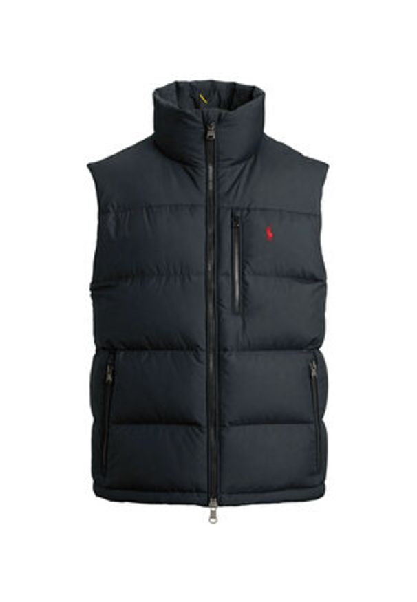 Polo Ralph Lauren Kamizelka 710968283001 Czarny Regular Fit. Typ kołnierza: polo. Kolor: czarny. Materiał: syntetyk