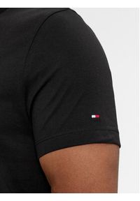 TOMMY HILFIGER - Tommy Hilfiger T-Shirt H Emblem Tee MW0MW33687 Czarny Slim Fit. Kolor: czarny. Materiał: bawełna #3