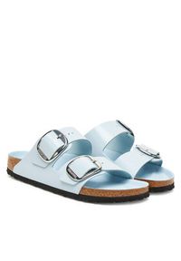Birkenstock Klapki Arizona Big Buckle Hex 1030374 Błękitny. Kolor: niebieski. Materiał: skóra #5