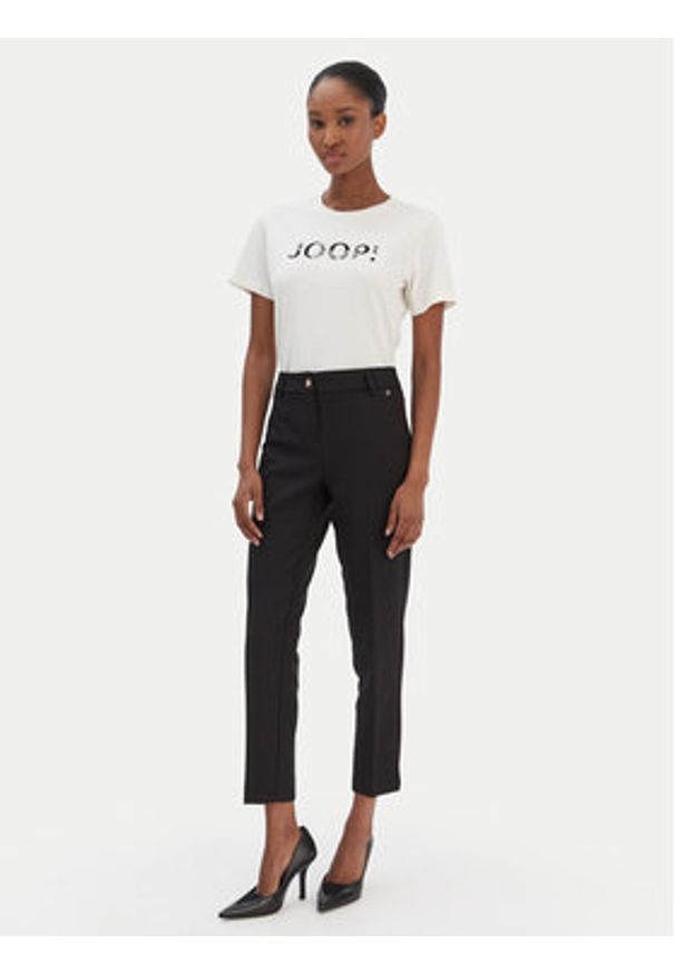 JOOP! T-Shirt Tanna 30100842 Écru Regular Fit. Kolor: kremowy. Materiał: bawełna