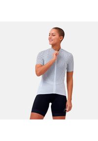 Koszulka rowerowa damska Odlo Stand-up collar ZEROWEIGHT rozpinana. Kolor: biały #1