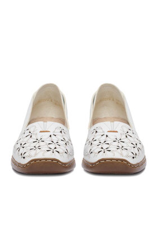 Rieker Półbuty CEO-41356-80 Biały. Kolor: biały. Materiał: skóra