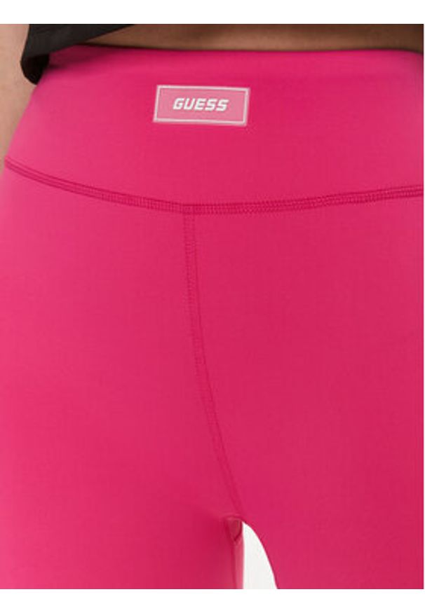 Guess Legginsy Deana V4RB09 MC04Z Różowy Slim Fit. Kolor: różowy. Materiał: syntetyk
