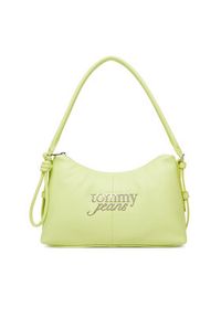 Tommy Jeans Torebka Metal Logo Shoulder Bag AW0AW18468 Zielony. Kolor: zielony. Materiał: skórzane #5