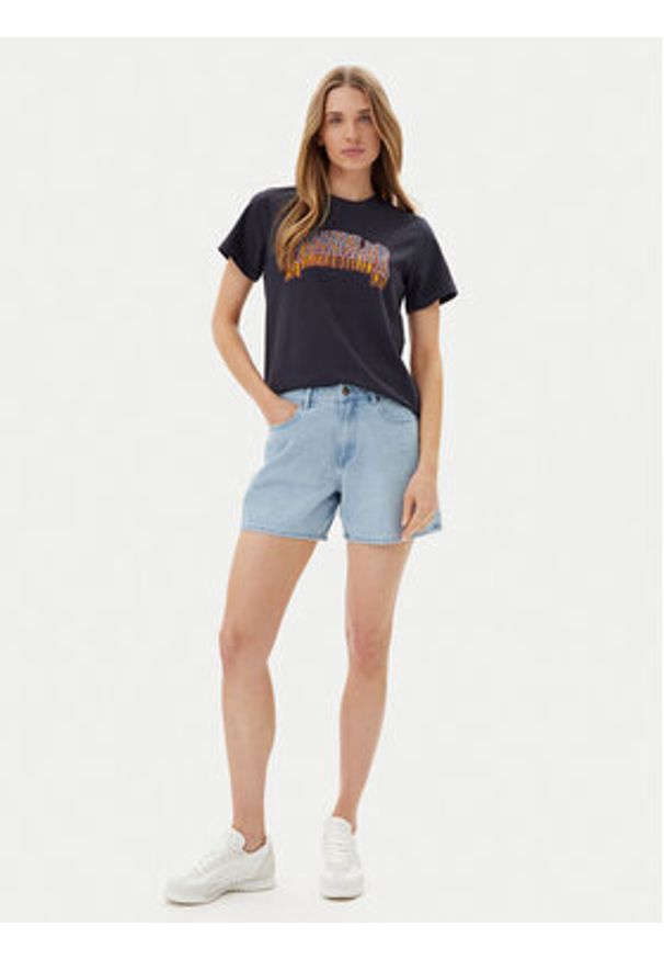 Volcom Szorty jeansowe Stoned B2012500 Niebieski Boyfriend Fit. Kolor: niebieski. Materiał: bawełna