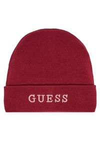 Guess Czapka AW5189 POL01 Bordowy. Kolor: czerwony. Materiał: materiał