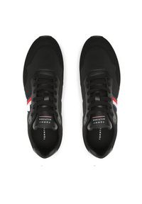 TOMMY HILFIGER - Tommy Hilfiger Sneakersy Core Lo Runner FM0FM04504 Czarny. Kolor: czarny. Materiał: materiał #5
