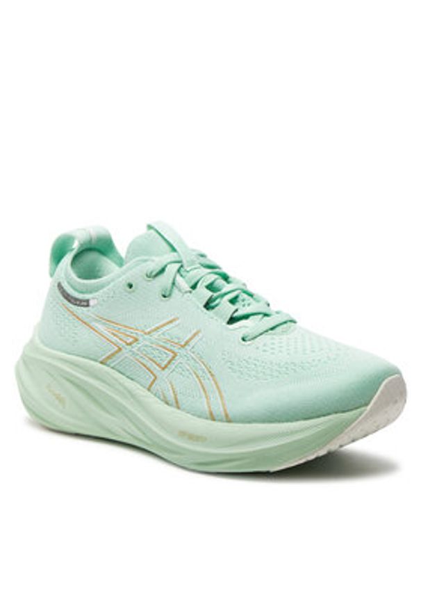 Asics Buty do biegania Gel-Nimbus 26 1012B601 Zielony. Kolor: zielony. Materiał: materiał, mesh