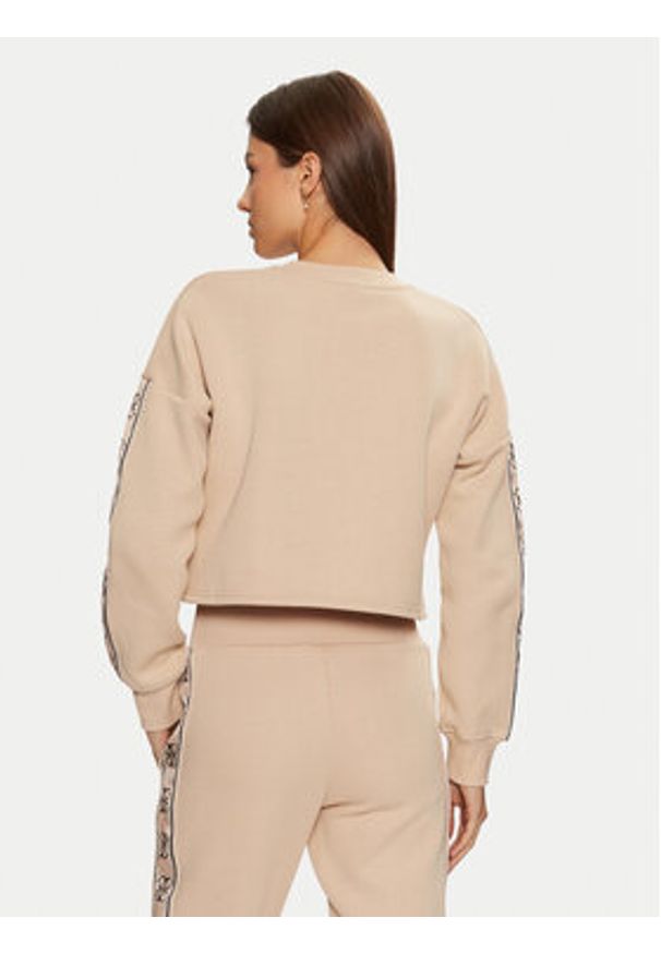 Guess Bluza V3BQ16 KB3P2 Beżowy Regular Fit. Kolor: beżowy. Materiał: bawełna