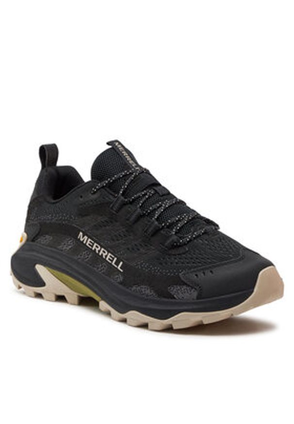 Merrell Sneakersy Moab Speed 2 J037525 Czarny. Kolor: czarny. Materiał: materiał, mesh