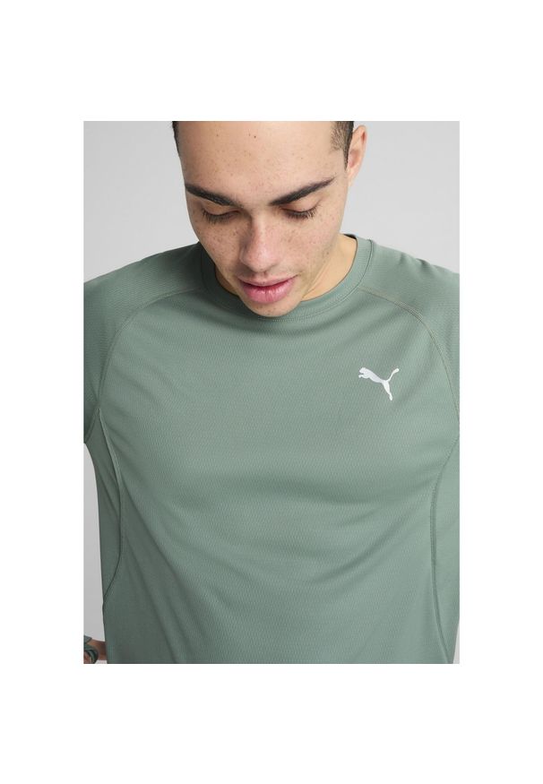 Puma - Męska koszulka z długim rękawem do biegania VELOCITY PUMA Green Moon. Kolor: zielony. Długość rękawa: długi rękaw. Długość: długie. Sport: bieganie