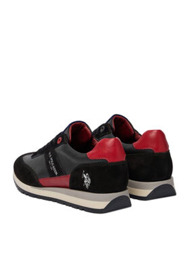 U.S. Polo Assn. Sneakersy EO-SEANY001M/6LS1 Czarny. Kolor: czarny. Materiał: skóra