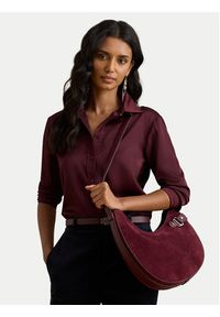Lauren Ralph Lauren - LAUREN RALPH LAUREN Torebka 431980157003 Bordowy. Kolor: czerwony. Materiał: skórzane, zamszowe #4