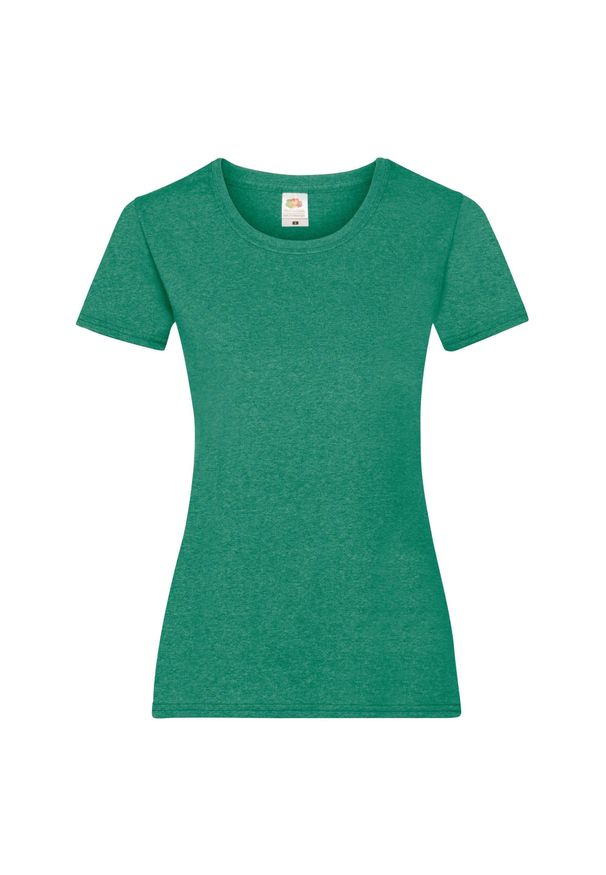 FRUIT OF THE LOOM - Koszulka Damska Valueweight. Kolor: zielony