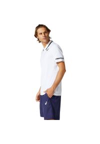 Koszulka sportowa męska Asics Court Polo Shirt. Typ kołnierza: polo. Kolor: biały