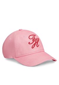 TOMMY HILFIGER - Tommy Hilfiger Czapka z daszkiem Logo Embroidery Baseball Cap AW0AW18338 Różowy. Kolor: różowy. Materiał: bawełna #1