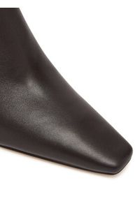 MICHAEL Michael Kors Botki 40T5ELME5L Brązowy. Kolor: brązowy. Materiał: skóra #4