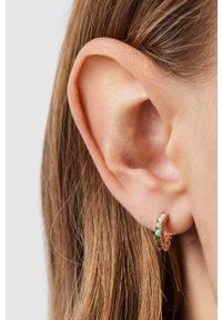 Tous kolczyki ze srebra pokrytego złotem. Materiał: złote, srebrne. Kolor: różowy #5