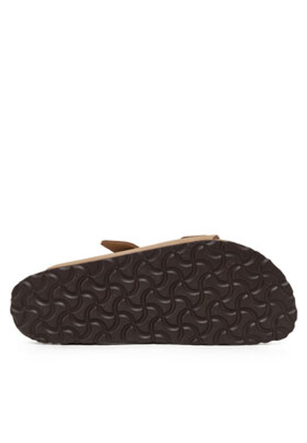 Birkenstock Klapki Arizona 1019016 Beżowy. Kolor: beżowy. Materiał: nubuk, skóra