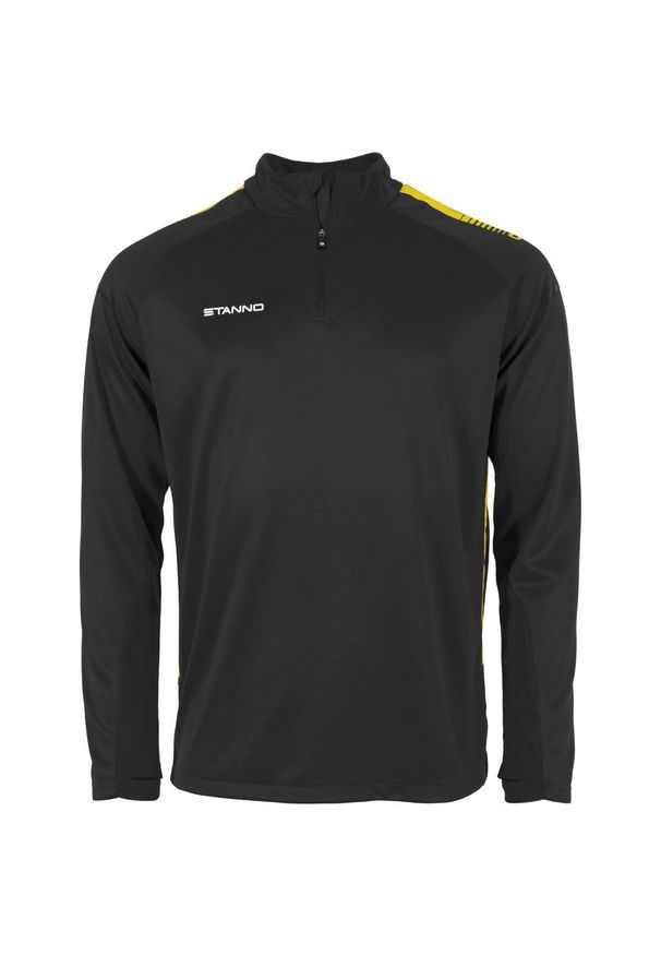 STANNO - Bluza dziecięca 1/4 z zamkiem błyskawicznym Stanno First. Kolor: wielokolorowy, żółty, czarny. Materiał: poliester