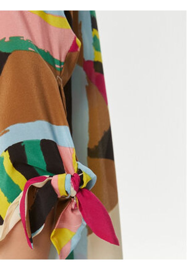 Weekend Max Mara Bluzka Pomposa 2415111072 Kolorowy Regular Fit. Materiał: jedwab. Wzór: kolorowy