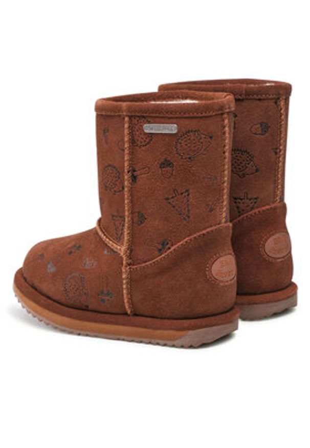 EMU Australia Śniegowce Woodland Brumby K12607 Brązowy. Kolor: brązowy. Materiał: zamsz, skóra
