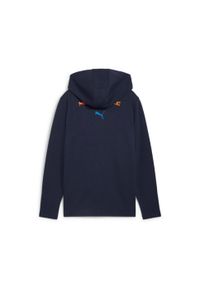Puma - Dziecięca bluza dresowa OM 2024/25. Kolor: niebieski, pomarańczowy, wielokolorowy. Materiał: dresówka. Sport: piłka nożna