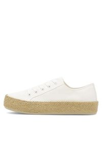 DeeZee Espadryle WS19130-3 Biały. Kolor: biały. Materiał: materiał