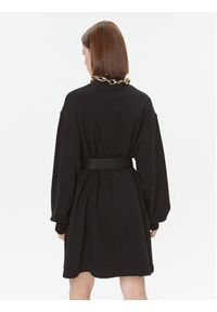 Versace Jeans Couture Sukienka dzianinowa 75HAO971 Czarny Relaxed Fit. Kolor: czarny. Materiał: bawełna, dzianina #3