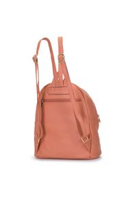 Wittchen - Damski plecak miejski z kolorową podszewką. Kolor: pomarańczowy. Materiał: skóra ekologiczna. Wzór: kolorowy. Styl: wakacyjny, klasyczny #3
