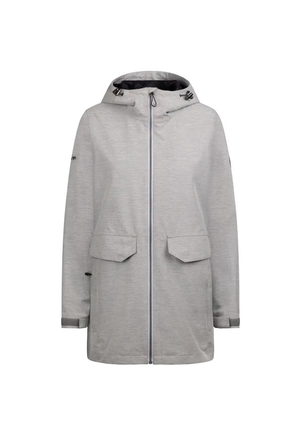 TRESPASS - Wodoodporna Kurtka Damska Crystals. Kolor: szary. Sport: turystyka piesza